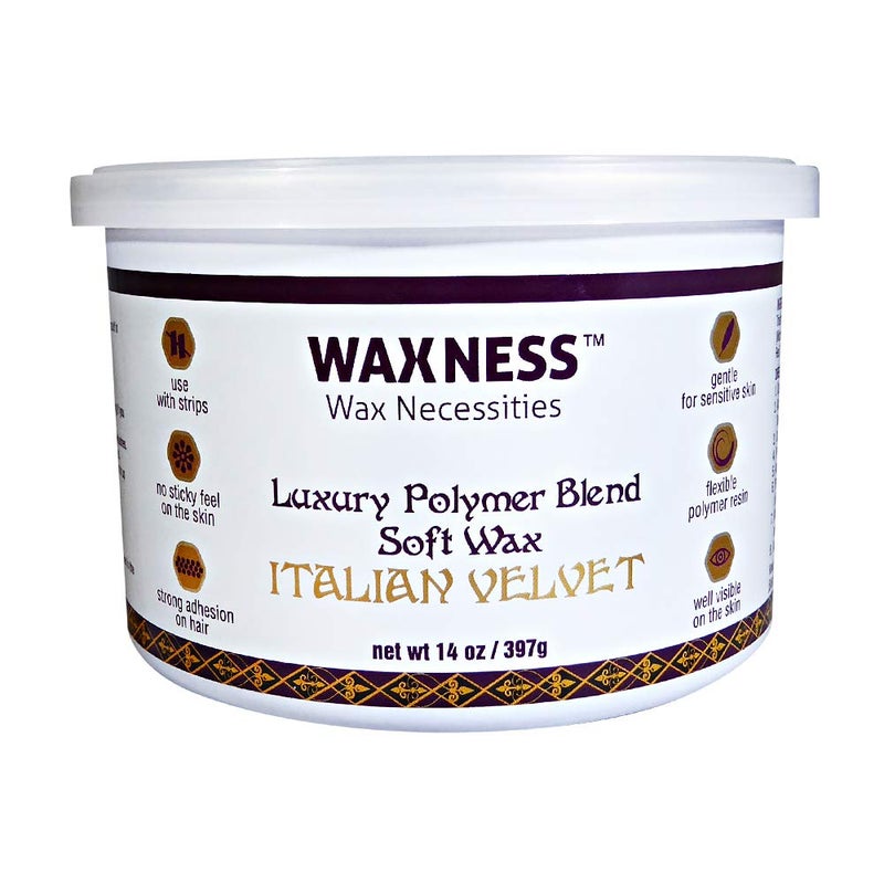 wax necessities Waxness Wax Necessities Polymer Blend Luxury Italian Velvet Soft Wax Tin 14 Ounces - Image 1